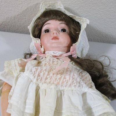 Antique German 1900's Doll Big Glass Eyes # 169 Mold 24"