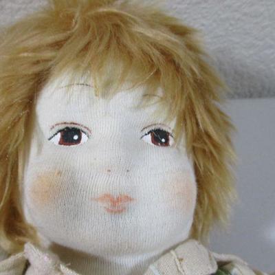 1950's Lenci Like Cloth Set Boy and Girl Lot  Painted face
