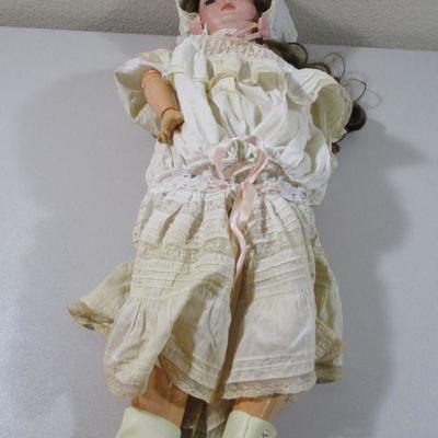 Antique German 1900's Doll Big Glass Eyes # 169 Mold 24"