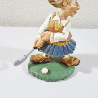  Lady Playing Golf by David Frykman 61/2" 