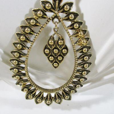 Fashion Couture Runway Beaded Heavy Teardrop Chain 11"