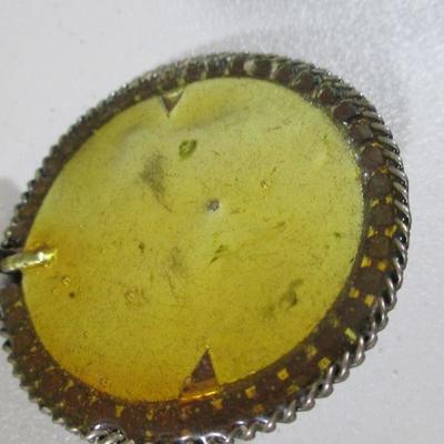 1980's Faith Antique Amber Faith Choker /Necklace 