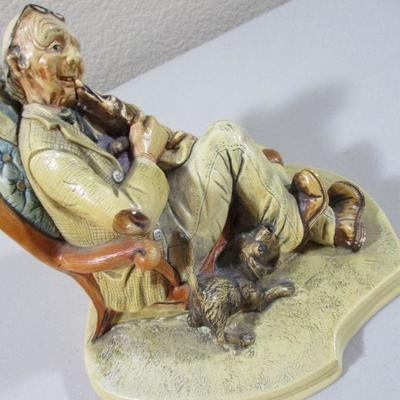 Naturecraft  chalkware Statue Playtime Playmate 6 1/2"