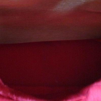 Eric Javitz Bag Red white and Beige Large  17x7x11 1/2 
