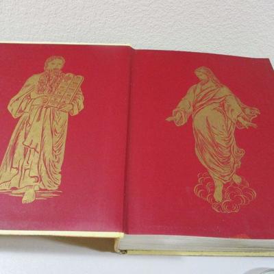 The Holy Bible Fireside Edition Red Letter 1965 :Large leather Binder