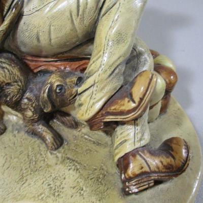 Naturecraft  chalkware Statue Playtime Playmate 6 1/2"