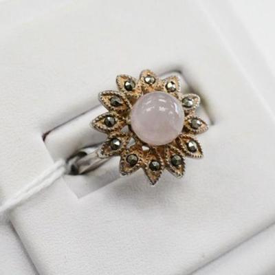 Sterling Silver Opal Dinner Ring - New