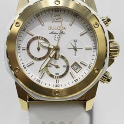 Bulova Marine Star Chronograph Ladies Watch - New In Box