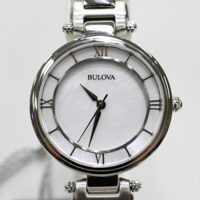 Bulova Women's Watch-96L185 Mother of Pearl Face - Stainless Steel