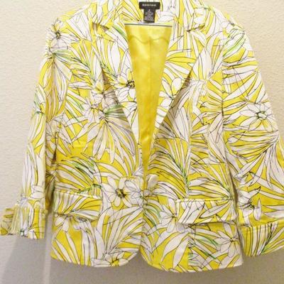Summer Spense Opern Jacket M Yellow,Black and White 