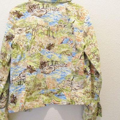 Christopher Banks Button Down Jacket  Stretch P/M  Multicolor 