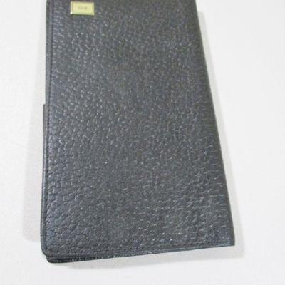Buxton Billfold Box / Black Leather Bill fold with RSS  7"  
