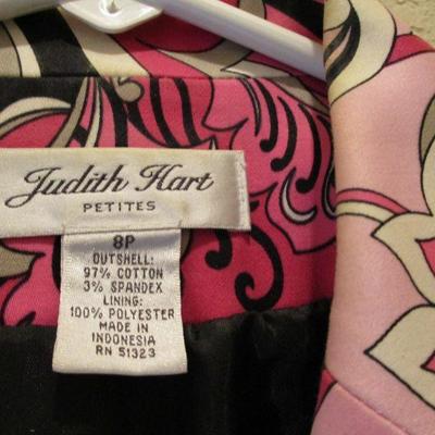 Judith Hart 8P Pink Black and White  Jacket- Multicolor 