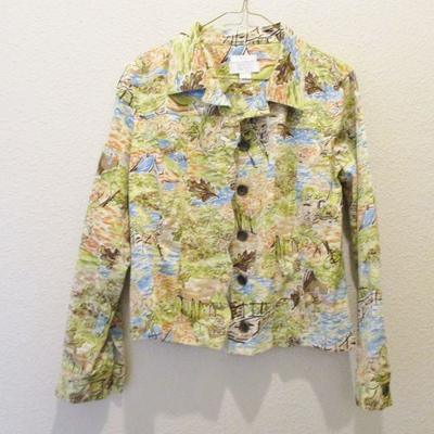 Christopher Banks Button Down Jacket  Stretch P/M  Multicolor 