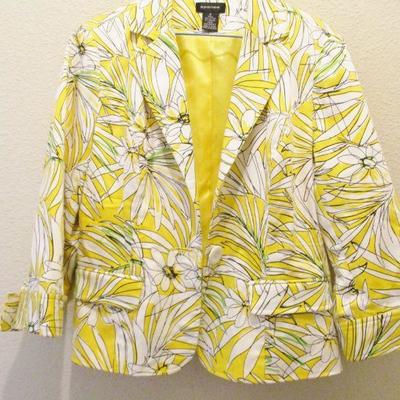 Summer Spense Opern Jacket M Yellow,Black and White 