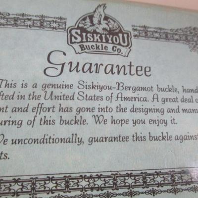 Rodeo Belt Buckle Siskiyou  Still in the original package 