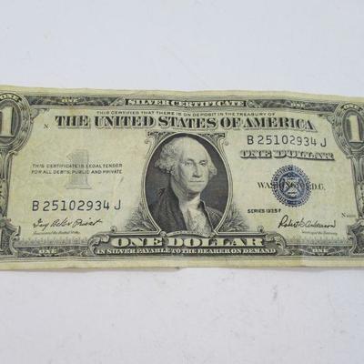 Blue Seal Washington D.C. One Dollar Bill