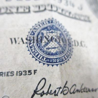 Blue Seal Washington D.C. One Dollar Bill