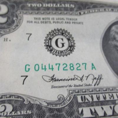 Lot of 2 Two Dollar Bills -1976 Series  Washington D.C.