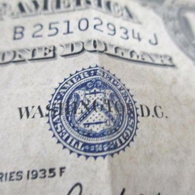 Blue Seal Washington D.C. One Dollar Bill