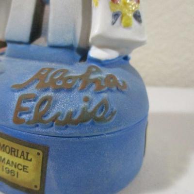 Aloha Elvis Porcelain Decanter Figurine Sealed McCormic