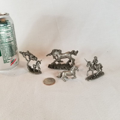 Miniature Pewter Unicorns