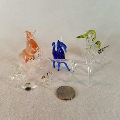 Hand Blown Glass Unicorns