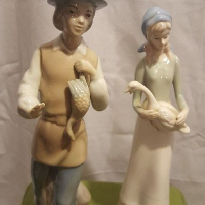 Celanas Miguel Requena (all figures are Lladro) Girl & Boy w/ Geese: ( Value $100-$150)