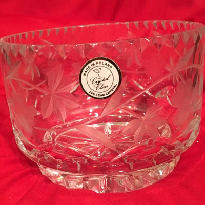 24% Leaded Crystal Bowl made in Poland