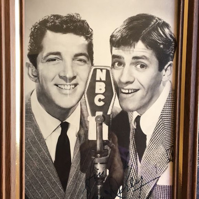 4" x 6" Autographed picture of Dean Martin and Jerry Lewis (Value $125-$250)