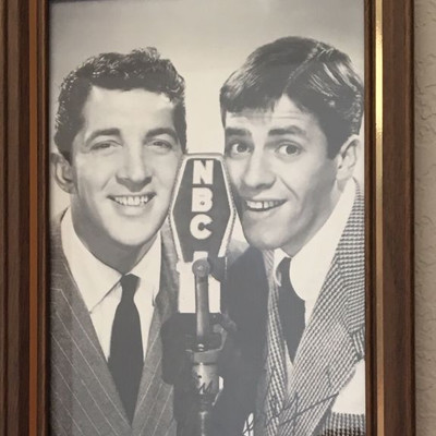 4" x 6" Autographed picture of Dean Martin and Jerry Lewis (Value $125-$250)