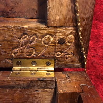 English Oak Circa 1890-1900.Handmade with each section a different flower (Appraisal Value of $400-600.)