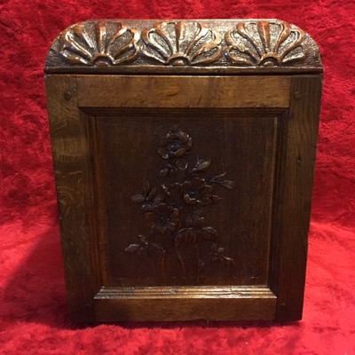 English Oak Circa 1890-1900.Handmade with each section a different flower (Appraisal Value of $400-600.)