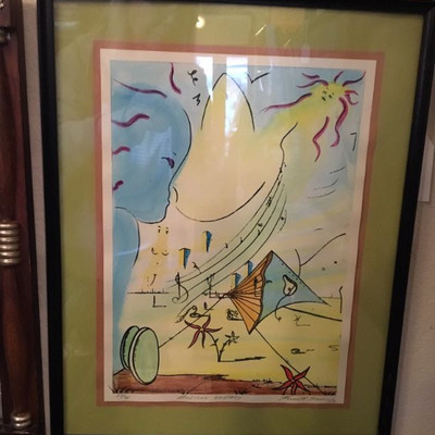 "Musical Ecstasy" By Kenneth Stancin '76 Signed Ltd Edition Hand painted. (Value: $300-$500)