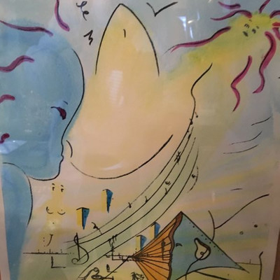 "Musical Ecstasy" By Kenneth Stancin '76 Signed Ltd Edition Hand painted. (Value: $300-$500)