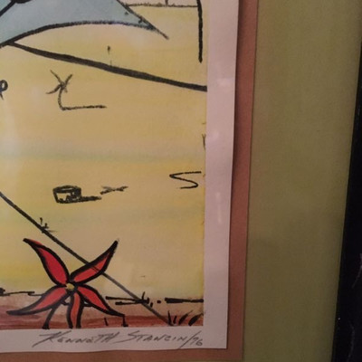 "Musical Ecstasy" By Kenneth Stancin '76 Signed Ltd Edition Hand painted. (Value: $300-$500)