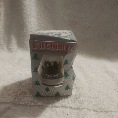 Hand painted Bisque Porcelain bell