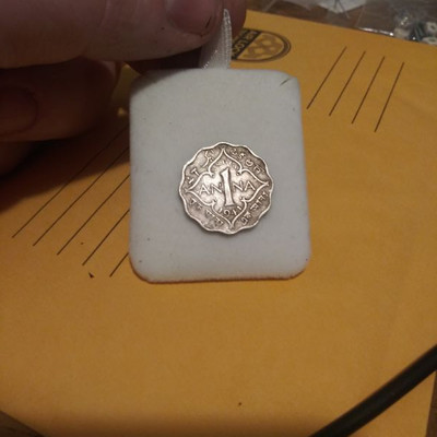 India Brittish Anna Coin 1941