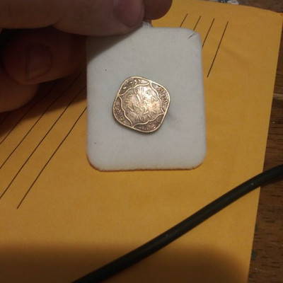 1944 1\2 Anna India Coin 