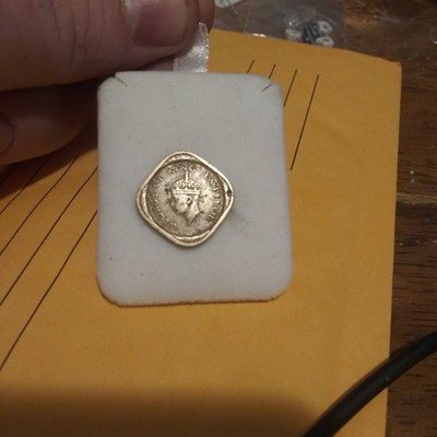 1944 1/2 Anna. India Coin 
