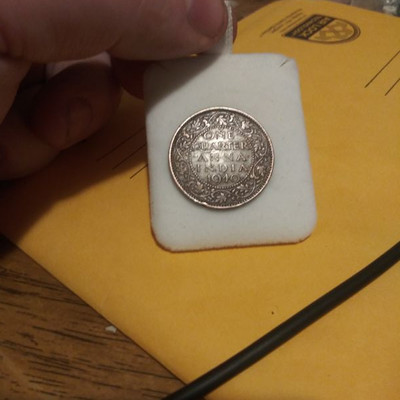 One Quarter Anna 1940 Coin 