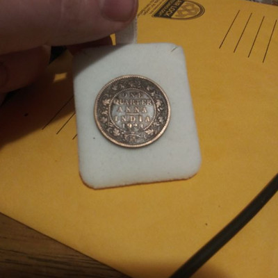 1928 One Quarter Anna India 