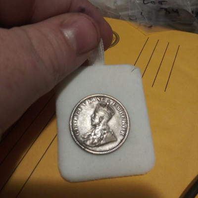 1936 One Quarter Anna India Coin 
