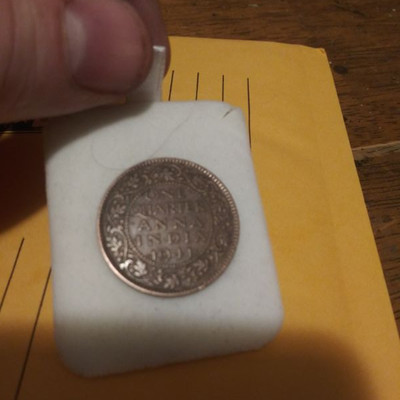 1941 One Quarter Anna. India Coin