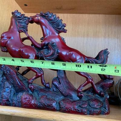 Rosewood Horse Statue