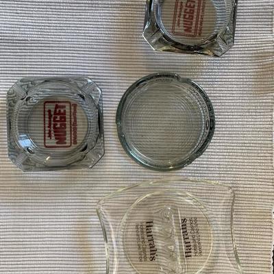 Lot of 4 Casino collectible ashtrays