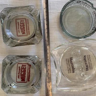 Lot of 4 Casino collectible ashtrays