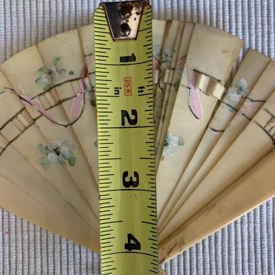 Antique late 1800â€™s (?) Bone Coin Purse and Fan