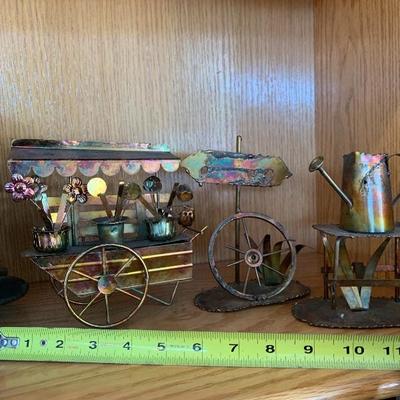 Set of 3 Garden Themed Metal Art