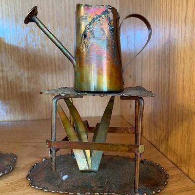 Set of 3 Garden Themed Metal Art